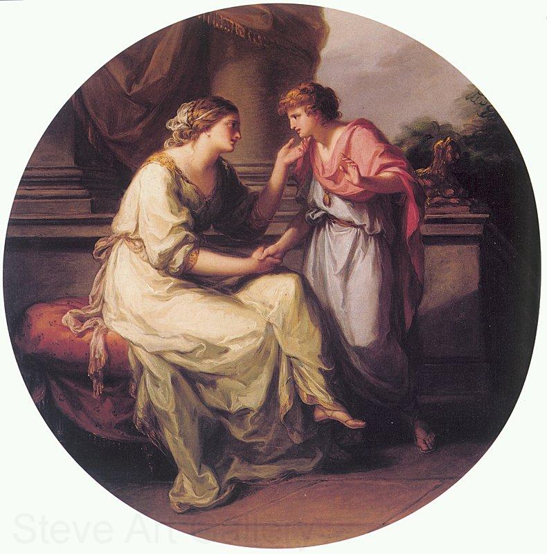 Angelica Kauffmann Papirius Pratextatus Entreated by his Mother to Disclose the Secrets of the Deliberations of the Rom Spain oil painting art